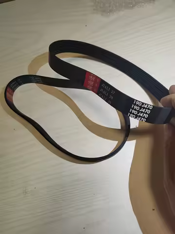 2pcs Rubber multi-groove belt 190J470 for treadmill and lawn mower 5ribs PJ Peak Matrix: 2.34MM