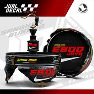 Stiker Sangkar Burung EBOD JAYA NIKE Decal Tebok Lovebird Batman Pleci Variasi