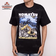 MinersZone Mining T-Shirt JTHB 210 - 2Komatsu | Excavator Operator T-Shirt | Heavy Equipment T-Shirt