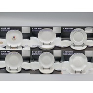 Assorted Arcopal Plates - Made in France