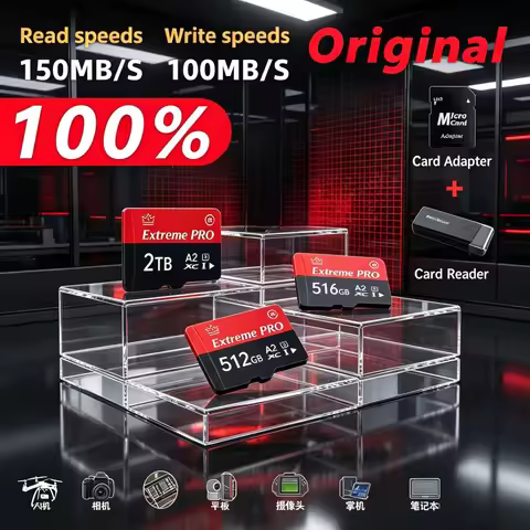 New Original High‑Speed Class 10 Micro SD TF Memory Card 128GB 256GB 512GB 1TB 2TB for Smartphone Ca
