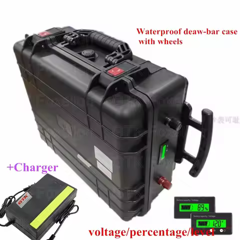 60V 50Ah-70Ah Li-ion Battery for RV/EV/5kW Motor/Solar Storage, High Power Output, Long-Lasting, Saf