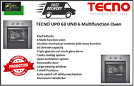 TECNO UPO 63 UNO 6 Multifunction Oven / FREE EXPRESS DELIVERY