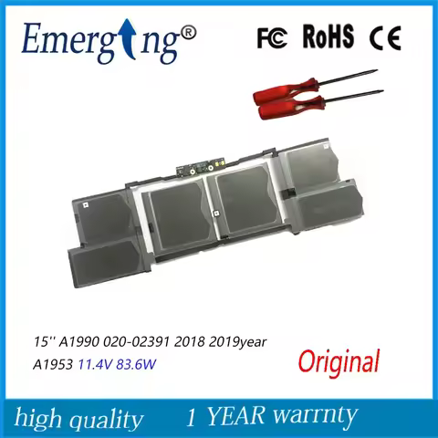 11.4V 83.6Wh Original New A1953 Laptop Battery For Apple Macbook Air 15" A1990 020-02391 2018 2019ye