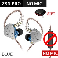KZ ZSN Pro 1BA + 1DD HYBRID HIFIโลหะหูฟังแบบIn-earหูฟังเสียงเบสหูฟังสปอร์ตการตัดเสียงรบกวนไมโครโฟนสว