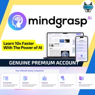 Mindgrasp AI Premium Account Top#1 AI Learning Assistant ChatGPT for Essays Mindgrasp.ai