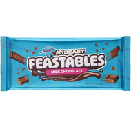 มิสเตอร์บีสต์ ฟีสทาเบิลส์ ช็อกโกแลตบาร์นม  60 กรัม-MR BEAST FEASTABLES MILK CHOCOLATE BAR 60G