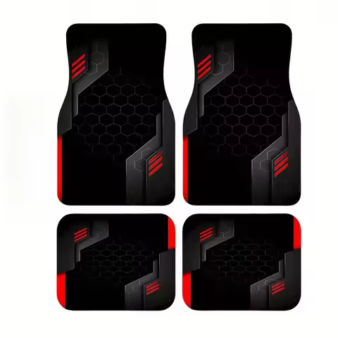 4PCS Personality Print Car Floor Mats for Bmw E90 E46 F30 F10 Chevrolet Cruze Citroen C4 C3 Jeep Aud