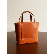 Rong Qing Retro Handmade Small Tote Bag Irving Leather Handbag Niche Design Commuter Handbag Ladies