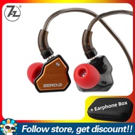 7Hz x Crinacle Zero II IEM Wired Earbuds Add Faaeal PU Square Storage Box 10mm Dynamic Driver 32 Ohm