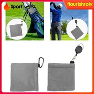 [Flourish] Golf Towels, Golf Bag Towel with Clip, Sports Towel, Water Absorption, Small Golf Ball Towel, Cleaning Towel