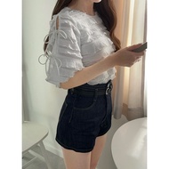 Japan Daigou GRL Ruffled Bow Ribbon Top fo2030 Product