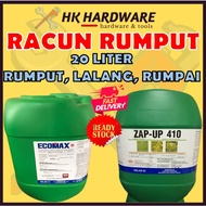 RACUN RUMPUT LALANG RUMPAI ZAP UP ECOMAX  20 LITRES LAWN MOWERS RHERBICIDE 20 LITER 41 % KELAS III