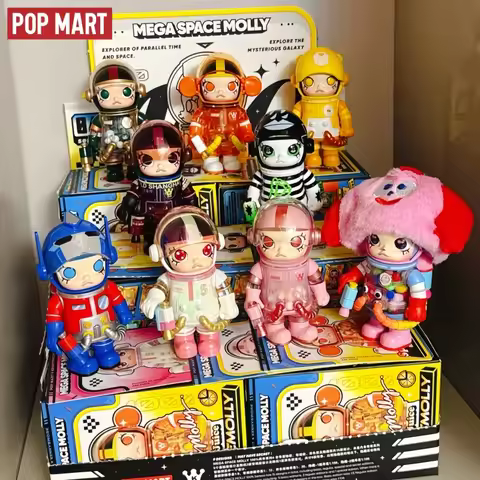 New Hot Selling Genuine Popmart Mega Space Molly 100% Anniversary Series Figurines Surprise Blind Bo