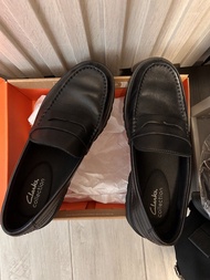 Clarks Collection 男裝黑色樂福鞋 loafers