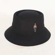 Fibonacci New Fashion Bucket Hat Concave Top Fedora Wool Felt Hat Autumn Winter Men Women Hat Trilby Jewish Fedoras