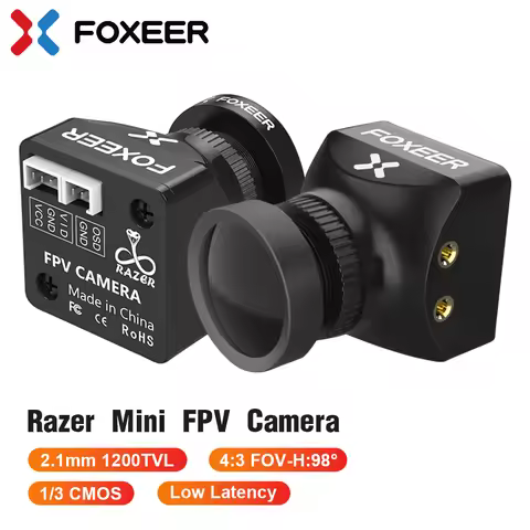 FOXEER Razer Mini FPV Camera 1/3 CMOS HD 5V~25V 90dB 1200TVL FOV-H:98° Low Latency for RC FPV Racing