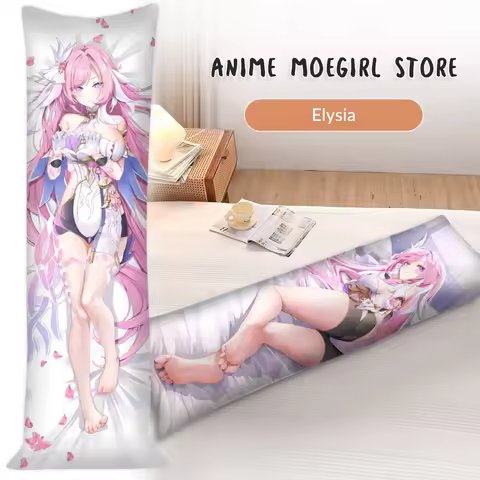 Anime Elysia Hugging Fullbody Dakimakura Cover Honkai Star Rail Pillow Cover Otaku Cushion Cover Car