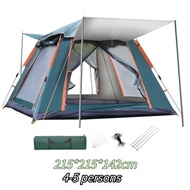 Outdoor Tent 6-8 Persons Camping Tent Family Tent Automatic Tent Double-Layer Waterproof Rainproof T