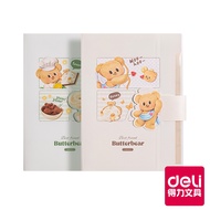 [Deli Deli] butterbear Eight-Layer Organ Clip/A4/Mixed Color Shipping/HY602|Deli Flagship Store