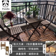 Folding dining table and chair / installation free indoor and outdoor balcony / afternoon tea / coff
