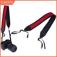 YINGRAN3 สายรัดคอ Neoprene สีแดงสำหรับกล้อง DSLR กล้องส่องทางไกล Nikon Canon Fuji