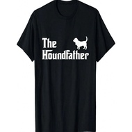 The Houndfather Basset Hound Dad Funny Dog Gifts For Men T-Shirt