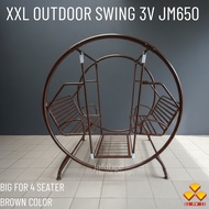 3V JM650 Jumbo Deluxe Kids & Adult Outdoor Metal Solid / Garden Swing Chair Children Playground Toy 
