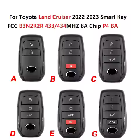 CN007334 FCC B3N2K2R 433/434 8A Chip P4 BA For Toyota Land Cruiser 2022 2023 Smart Key PN 8990H-6054