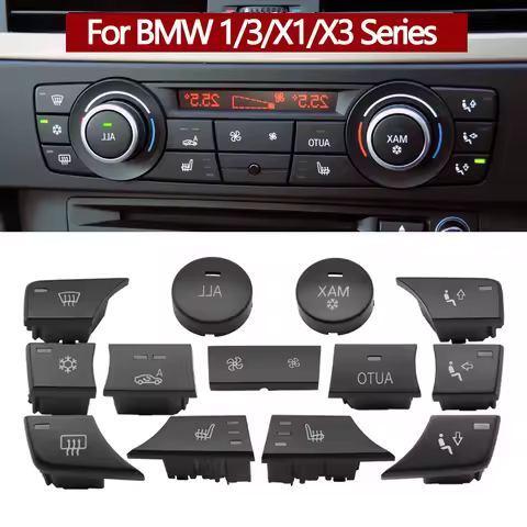 Car Dashboard Air Conditioning Ventilation Control AC Button For BMW 1 3 X1 X3 Series E81 E82 E87 E8