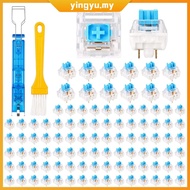 100Pcs Blue Clicky Key Switch Waterproof Dustproof Mechanical Keyboard Switch Replacement SHOPCYC048