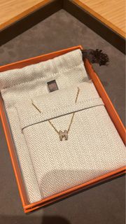 Hermes - Mini Pop H 頸鏈 超熱門奶茶色