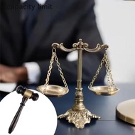 COZY Wooden Judge Hammer, High Quality Handcrafted Wood Adjudgement Gavel, Exquisite Long Handle Mul