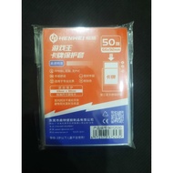Henwei Sleeve 66x92mm Transparent Card Sleeves - Front Clear Back Matt 50pcs