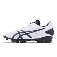 Asics Baseball Shoes Star Shine 3 Men's Shoes White Dark Blue Spikes Baseball Softball Shoes Asics [