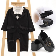 Boss Baby Birthday Photo Shoot Outfit Newborn Christening Baby Boy Clothes Toddler Romper Onesie For