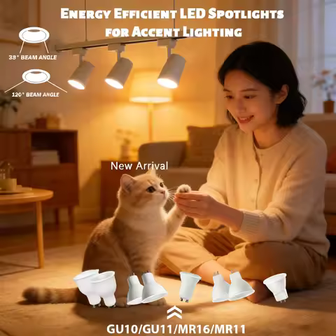 4Pcs AC220V 38 Degree Beam Angle Mini LED Reflector Spotlight Bulb GU4 GU10 GU5.3 GU11 MR11 3W 12W U