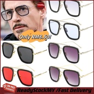 HotSales Sunglasses Avengers Tony Stark Flight Style Men's Sunglasses Men's Square Brand Design Sun 