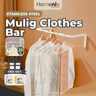 Besi Gantung Pengantung Penyangkut Ampaian Baju Besi Clothes Bar Mulig Palang Penyidai Pakaian