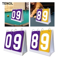 TENOL Multi-Sport Scoreboard, 2-Digit Scoreboard, Flip-Up Scoreboard for Badminton,