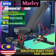 Commercial Grade Bench Press Adjustable Dumbbell Gym Bench Weight Lifting Flat Incline & Decline Bui