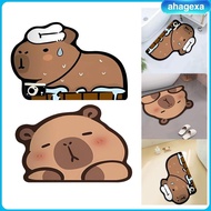 [Ahagexa] Capybara Bath Rug Anti Slip Bath Tub Floor Carpet Mat Bathtub Rug