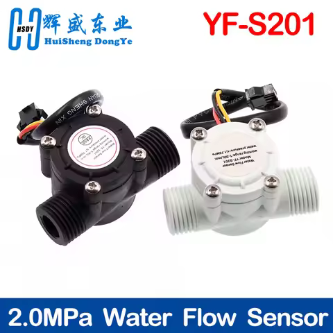 Water Flow Sensor DC 5-18V Flowmeter Hall Flow Sensor Water Control Liquid Flow Sensor Switch 1-30L/