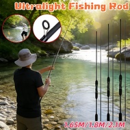 1.65M/1.8M/2.1M Ultralight Fishing Rod M Fishing Rod Adjustable Insertion Lure Rod 2 Section