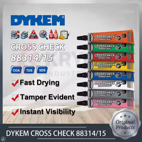 DYKEM CROSS CHECK 83314/15 Tamper Proof Inspection Coating for Fastener Torque Verification Bolts Nu