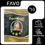 Tisu Super Magic Man Premium Gold - 10 Pack - Tissue Tahan Lama