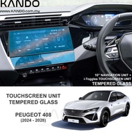 Peugeot 408 Tempered Glass Protector Peugeot 408 Screen Protector Peugeot 408 i-Toggles Screen Glass