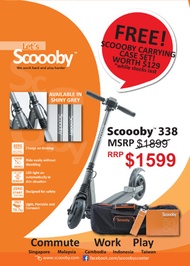 Scoooby™ 388 Electric Scooter Shiny Gray