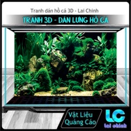 3d Glue Decal Painting, Aquarium Fish Tank Sticker, Arowana Fish Tank (Back Sticker Painting)_TS 192