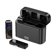 ไมโครโฟนสายคล้องคอ LM สำหรับไมโครโฟนไร้สายถ่ายทอดสดออนไลน์สำหรับถ่ายวิดีโอ Vlog ไมโครโฟนสายคล้องคอไร